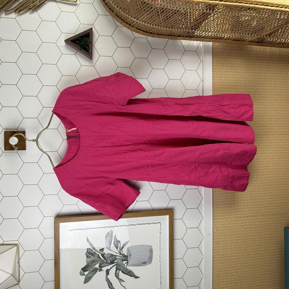 Free People Hot Pink Becca Style Zipper Back Mini Dress - Size - Small - Picture 3 of 8